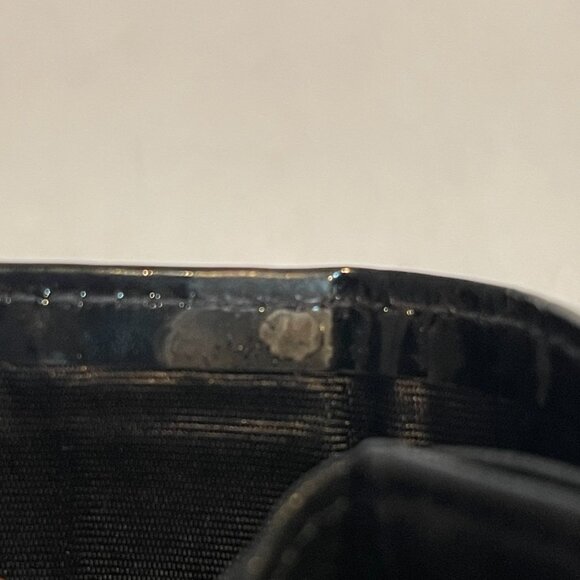 Chanel Vintage Patent Leather Compact Bifold Wallet - Black - Preowned - Picture 11 of 15